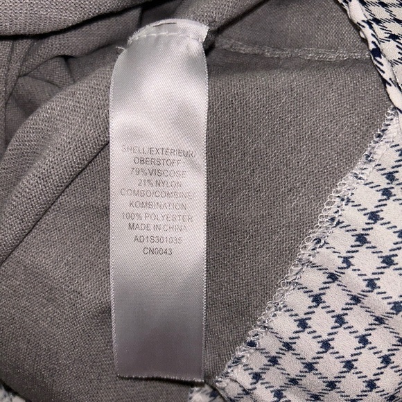 Adrianna Papell Peter Pan Collar Layered Look Top - Picture 5 of 5